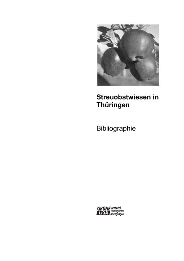 Axel Stefek: Thüringer Streuobst-Bibliographie